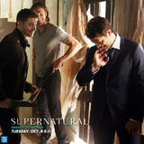 Season 9 - BTS Promotional Photo with Jensen, Jared and Misha