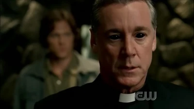 Sam is unaware of Father Gil's true nature.