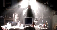 Castiel sends Dean to stop Sam as the archangel descends.