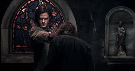 Sam resorts to using his ability, and sees that Dean is a witness.