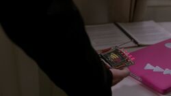 There is a lot of EMF around the girl Julie's laptop which suggests the ghost is jumped around machine to machine