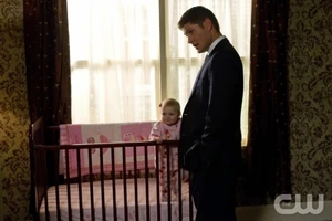 Dean with the baby