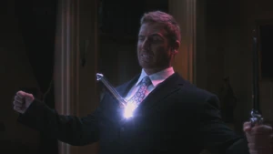 An Angel killed by Castiel's thrown blade