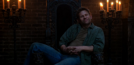 Lucifer on Crowley's throne, thinking he has won 1