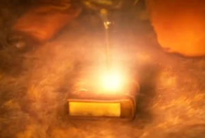 The spell breaking as the Book of Spells is destroyed.