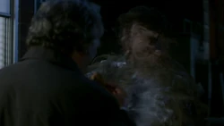 Asmodeus while disguises himself as Castiel goes to meets with Donatello