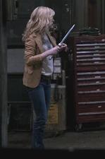 Young Mary Winchester with an Angel Blade