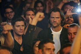 Sam and Dean at the Meteor club