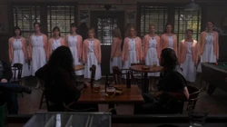 Malachi's Melody Ministry Glee Club angels confronted Bartholomew's biker angels