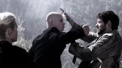 Castiel fights with Leviathans in 