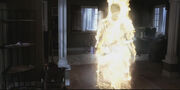 Mary's ghost manifests in the form of fire