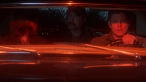 Bobby returns as a hallucination of Sam's.