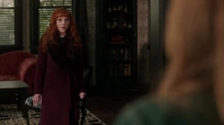 Rowena meets the witches Plum sisters at the addresses and tells them that they were supposed to wait for her