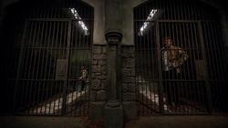 Castiel and Lucifer imprisoned in Needham Asylum.