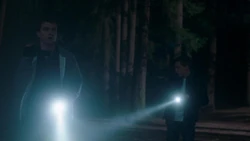 Evan and Shawn makes their way to the Meadows' House