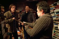 Sam urging Metatron to pull the trigger.