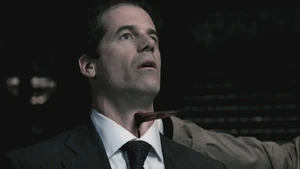 An Angel Bade goes through the neck of one of Zachariah's Foot-Soldiers