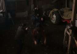 Dark Kaia attacking the Winchesters