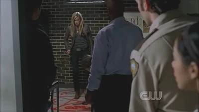 Sam releases Ruby from the devil's trap; everyone else is shocked.