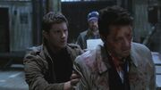 Dean helps Castiel