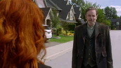 The ghost Francis Tumblety meets Rowena whom he had a brief dalliance with centuries ago in England