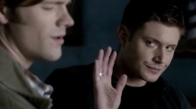 Sam has to remind Dean that since they are in the "blast zone of weird", he could go blind from doing that...