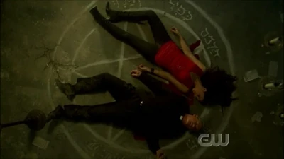 Sam kills the two demons with the re-tooled Colt.