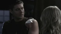 Jo wants to help Dean find Sam, but Dean refuses.