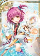 Asclepius (Valkyrie Crusade) é a deusa da medicina, e tem uma vara milagrosa que pode levantar os mortos.