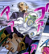 Enrico Pucci (JoJo's Bizarre Adventure: Stone Ocean), com o poder do Made in Heaven, é capaz de alcançar a velocidade absoluta através da Manipulação Absoluta de Gravidade e Aceleração do Tempo. Ele consegue manipular todas as forças gravitacionais da terra; da lua, do sol e de todo o universo para acelerar o tempo exponencialmente, fazendo com que nenhum ser vivo possa acompanhá-lo (com exceção dele mesmo e Deus), e desta forma, ele parece estar se movendo em alta velocidade, porém ele está sincronizado com o tempo acelerado, e do seu ponto de vista os outros parecem estar em câmera lenta.