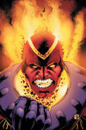 Vulcão Vermelho (DC Comics) é um robô que consegue invocar vulcões e manipular seu magma/lava.