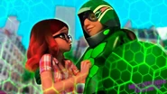 Carapace (Miraculous: As Aventuras de Ladybug) pode criar campos de força com o poder do Miraculous da Tartaruga.