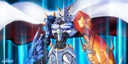 Omnimon (Digimon Adventure) é a Digivolução em Forma de Fusão entre MetalGarurumon e Wargreymon.