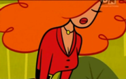 Rostro de la Señorita Bellum visto en el episodio 10º Aniversario para The Powerpuff Girls.