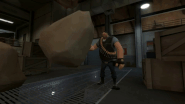 Golem's (TF2 Freak) Supernatural Durability allows him to lift heavy boulders and hurl them with one hand.