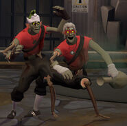 As a small team of Zombies, the Undead Stoner Scouts (TF2 Freak) are immune to all kinds of diseases.