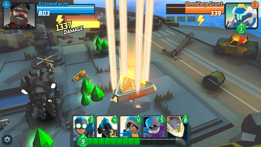 A Combo 3X Strike being used on an opponent.