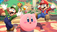 Luigi, Mario and Kirby