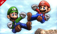 Two Mario Bros. on the 3DS fighting