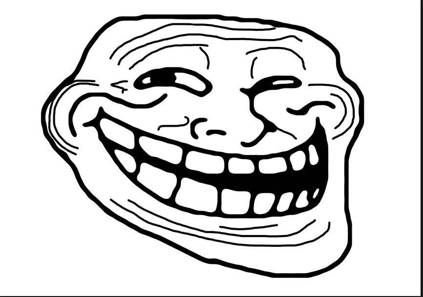 super happy troll face