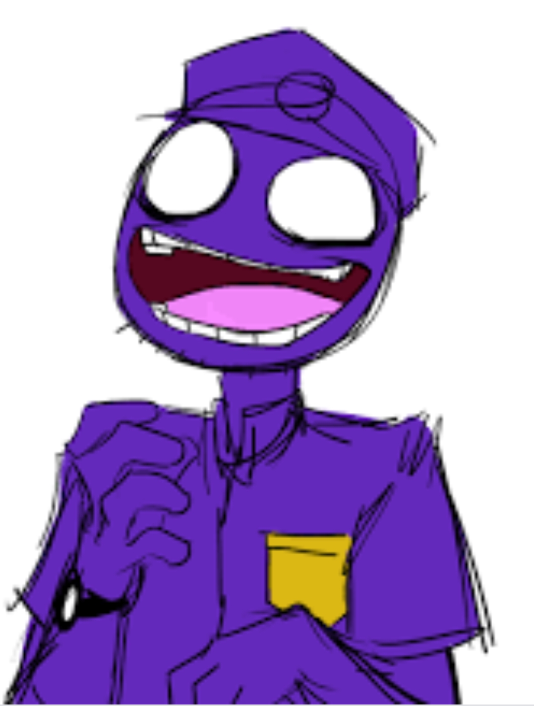 fnaf 2 purple man drawing