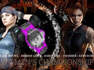 Jill Valentine (champion) vs. Lara Croft for the SCAW Women's Championship