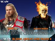 Thor (c) vs. Ghost Rider for the SCAW Hardcore Championship