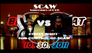 Street Fight for control of SCAW: Abraham Lincoln vs Chuck Norris