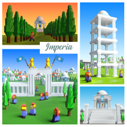 The highly efficient society of the Imperius has inspired them to build grand libraries, write breathtaking stage plays, erect mighty monuments, mix delicious drinks, and maintain a multitude of beautiful gardens! You'll never find a more organized or more fun place on the Square!