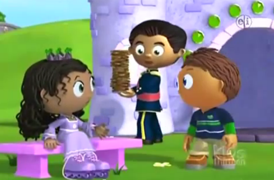 super why princess pea cake