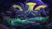 Artistic-fantasy-forest-mushroom-wallpaper-thumb
