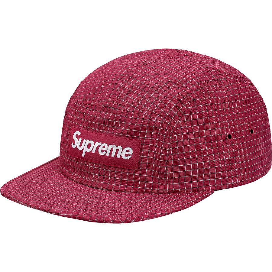 Supreme reflective ripstop camp cap hot sale ss20 black