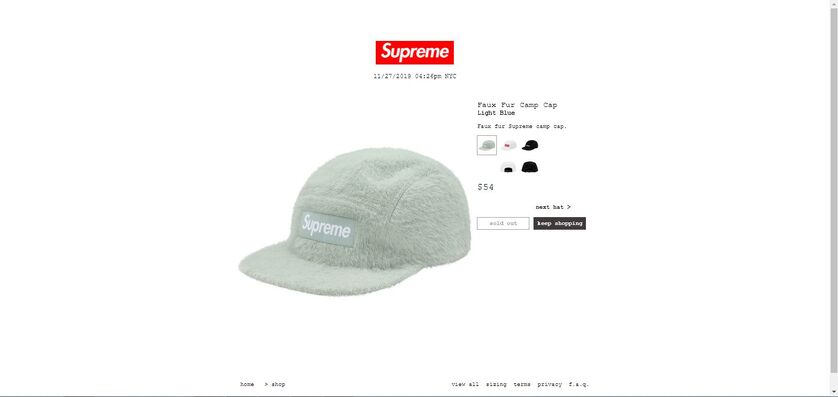 Supreme Supreme Fuzzy Camp Cap White | Grailed