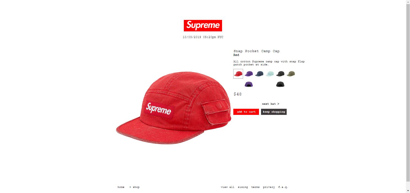 Snap Pocket Camp Cap | Supreme Camp Cap Wiki | Fandom